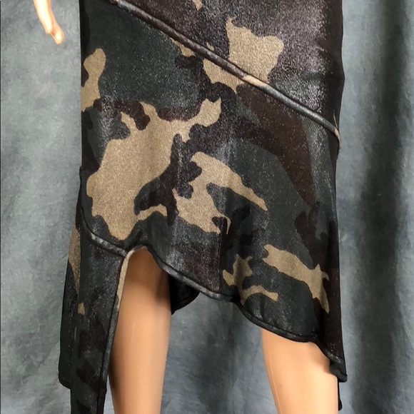 ⭐️HP🧜♀️Dior Knit/Leather Camo Dress Galliano sz6 - Picture 2 of 8